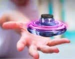 Mini Fingertip Gyro Interactive Decompression Toy Drone LED UFO Type Flying Helicopter Spinner Toy Kids - Image 7